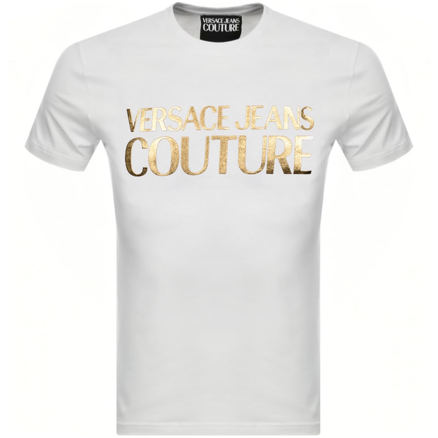 Alternative Image for ProductVersace Jeans Couture Foil Logo T Shirt White1